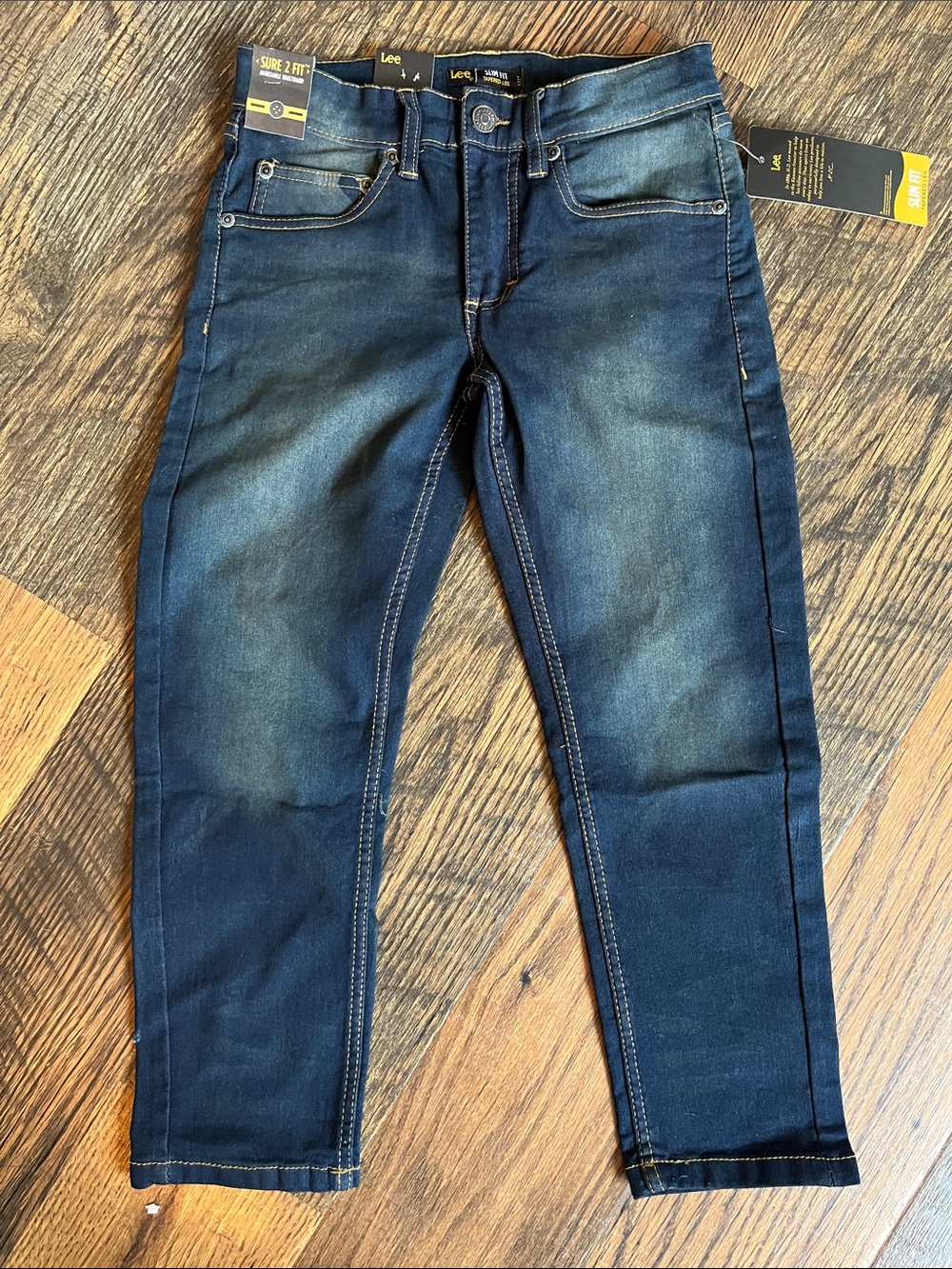 Lee boy’s Indigo Skinny Jeans with Faded Wash Brand new with tags